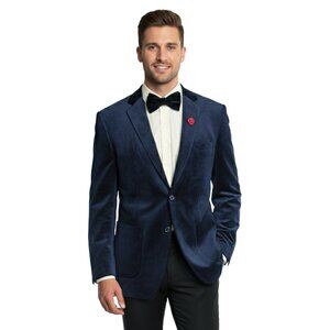Blue Mens Blazer Jacket by Tazzio